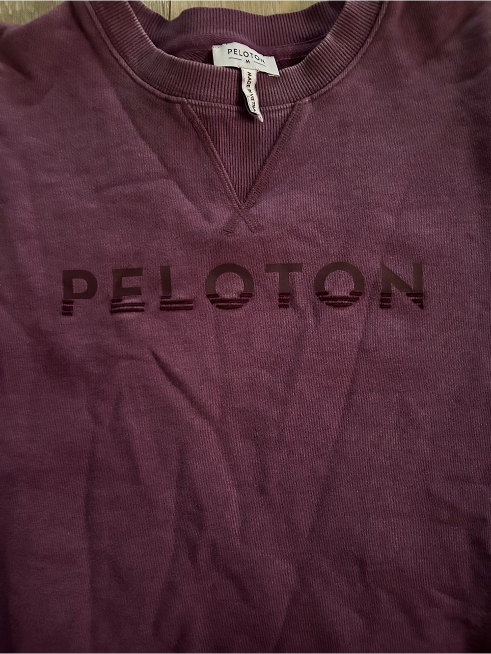 Peloton Men's Crewneck Sweater in Plum